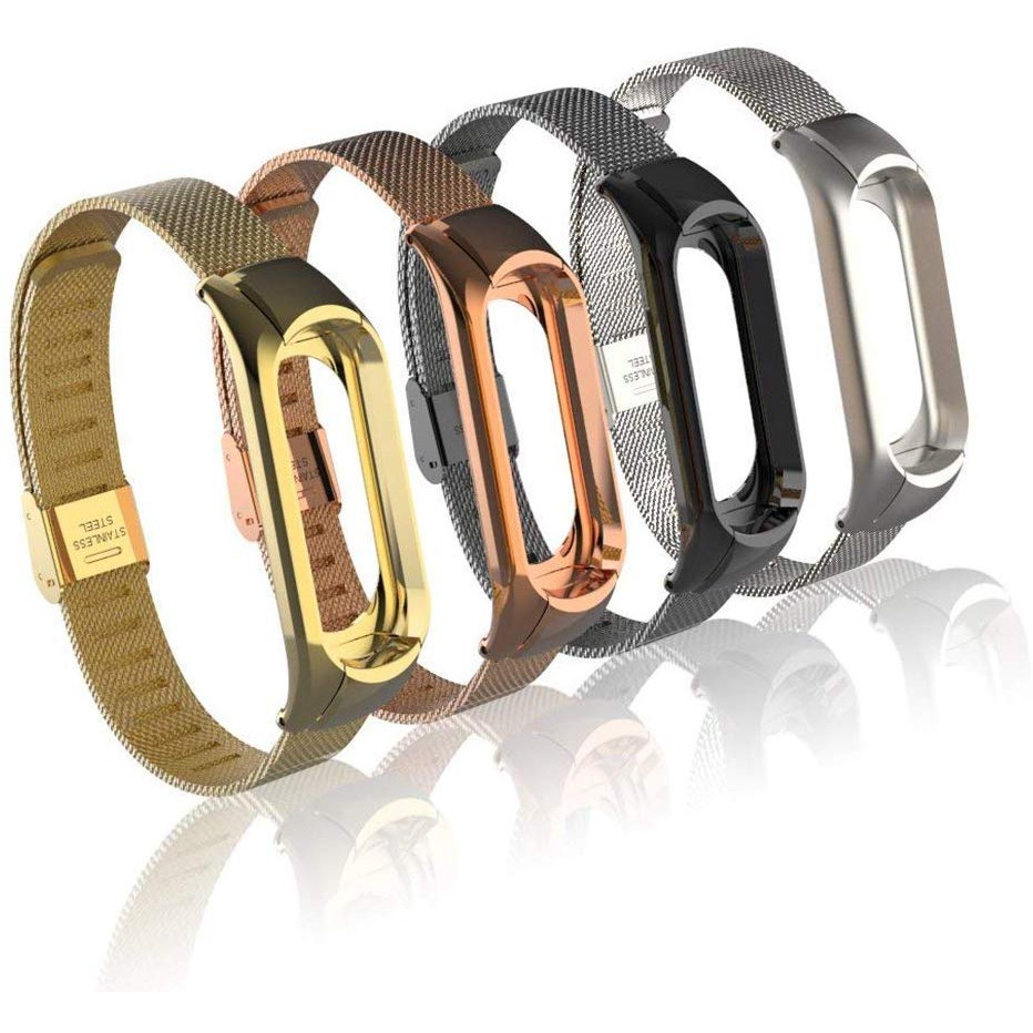 Dây đeo inox Milanese cho đồng hồ thông minh Xiaomi Mi Band 6 5 4 3