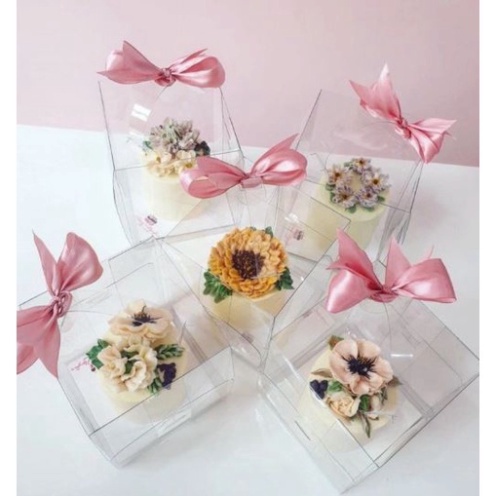 Đồ làm bánh kem  hộp đựng bánh mica trong suốt KHÔNG RUYBANG