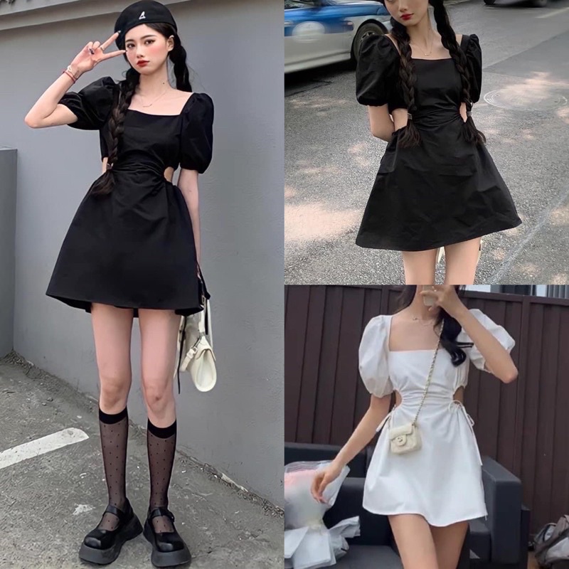 [QUÀ TẶNG 1 DÂY BUỘC TÓC] VÁY Hở Lưng Sexy Body Công Chúa 🦋 Đầm Nữ Đẹp Xanh Trắng Đen Hotrend 🦋 | BigBuy360 - bigbuy360.vn