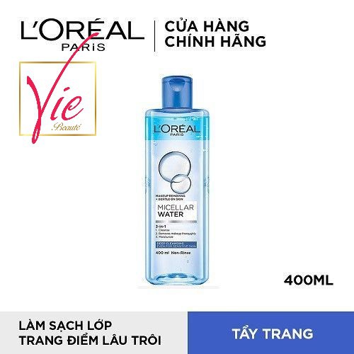 Nước tẩy trang L'Oreal Paris 3-in-1 cho mọi loại da - L'Oreal Micellar Water 400ml