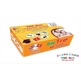 Thẻ học thông minh song ngữ anh việt 18 chủ đề Loại To size 12x16cm