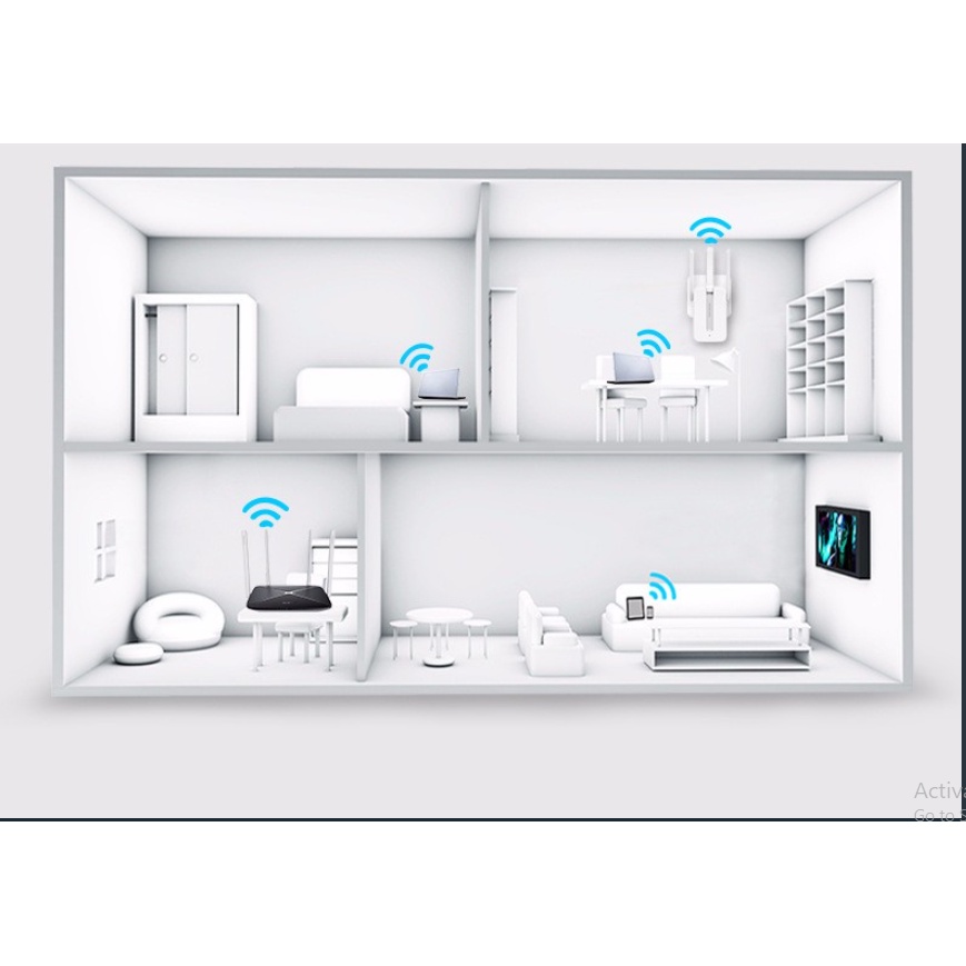 GIÁ HUỶ DIỆT] Kích Sóng Wifi Mercury MW310re 300Mbps 3 Râu Cực Mạnh - BH 1 Năm | Kích Wifi Mercury MW310re 3 Ăng Ten