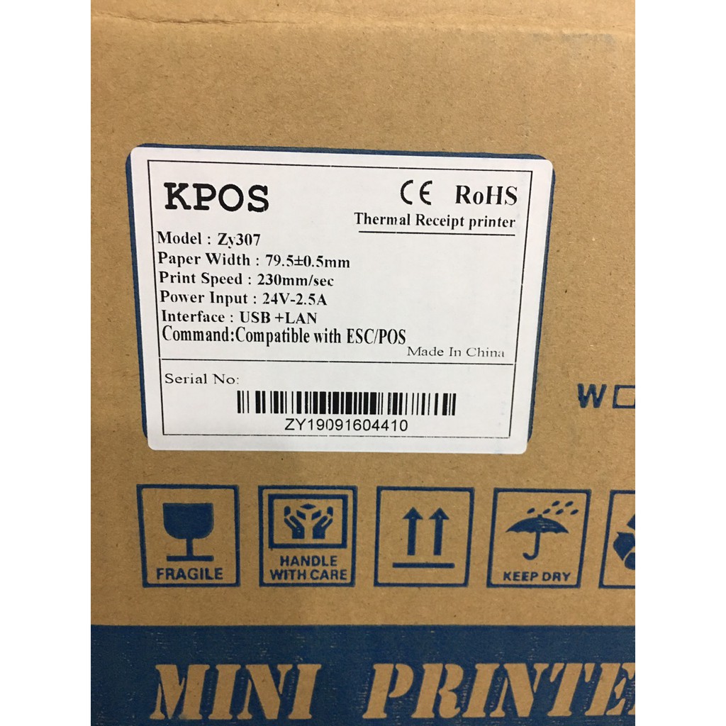[CHÍNH HÃNG] Máy in hóa đơn KPOS ZY307 | BigBuy360 - bigbuy360.vn