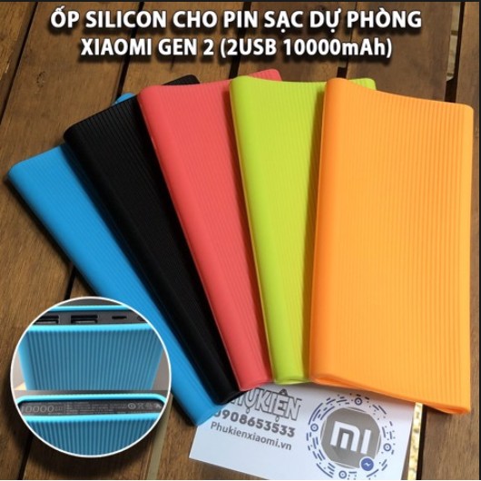 FREESHIP ĐƠN 99K_Case silicon xiaomi gen 2s / gen 3- Vỏ Bao silicon Pin sạc dự phòng Xiaomi gen 2s 10000mAh New (2018)