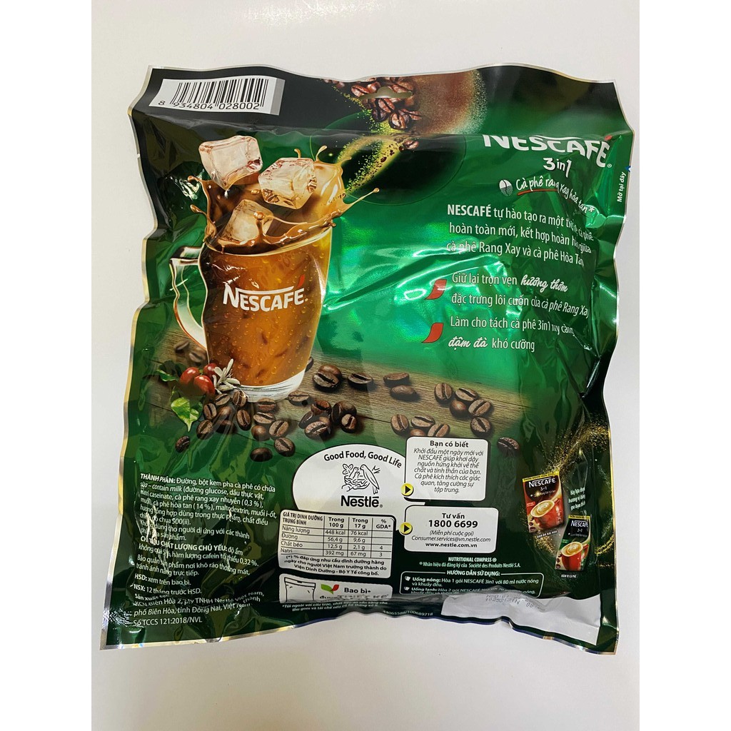 NESCAFE 3IN1 RANG XAY HÒA TAN 782G( 46 gói x17g) | BigBuy360 - bigbuy360.vn