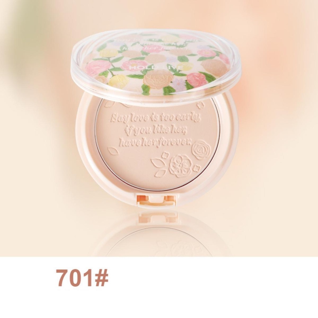 [new 2022] Phấn phủ nén HOLD LIVE Floral Soft Mist HL547, kiềm dầu, lâu trôi, không thấm nước, nội địa Trung chính hãng