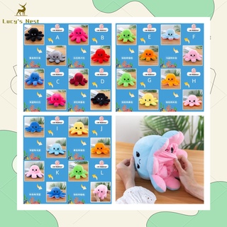 20/30/40cm Bạch tuộc cảm xúc nhồi bông có thể đảo ngược hai mặt thay đổi màu sắc đáng yêu dành cho bé , Bạch Tuộc 2 Mặt Cute, Bạch Tuột Cảm Xúc Bông Hàn Quốc Siêu Mịn Nhiều Màu Nhồi Bông Mềm Mịn Cao Cấp Mino, 2 Mặt Cảm Xúc Có Thể Đảo Ngược Tâm Trạng