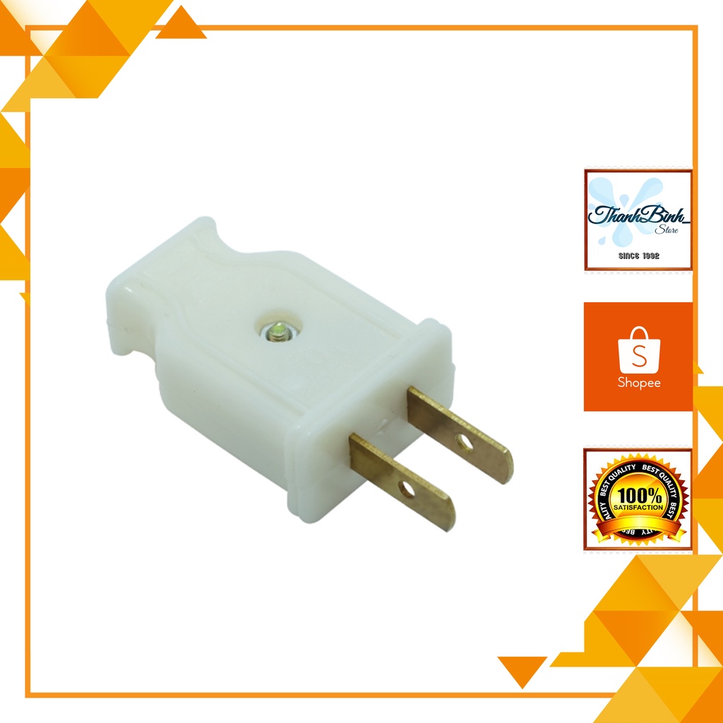 PHÍCH CẮM ĐIỆN CHÂN DẸT/ DẸP - TỰ CHỐNG CHÁY