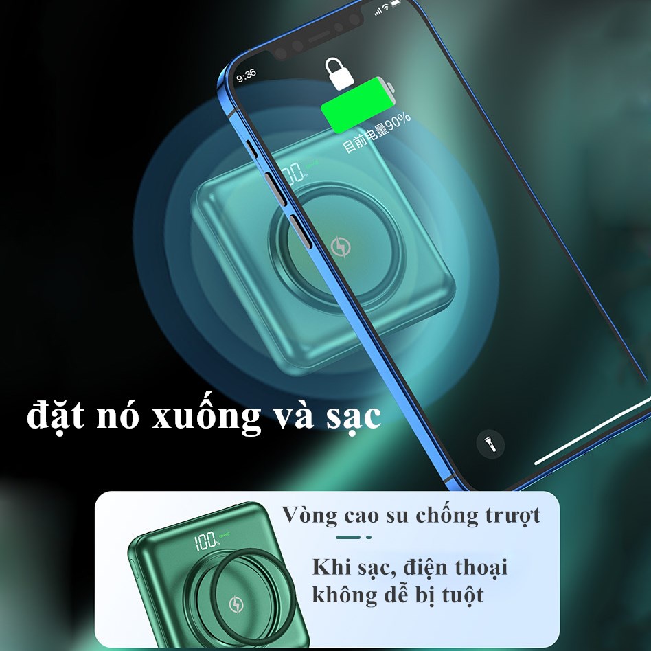 Sạc Dự Phòng 10000mah Sạc Dự Phòng Iphone Pin Pin Dự Phòng 10000mah Sạc Không Dây xạc dự phòng 10000mah