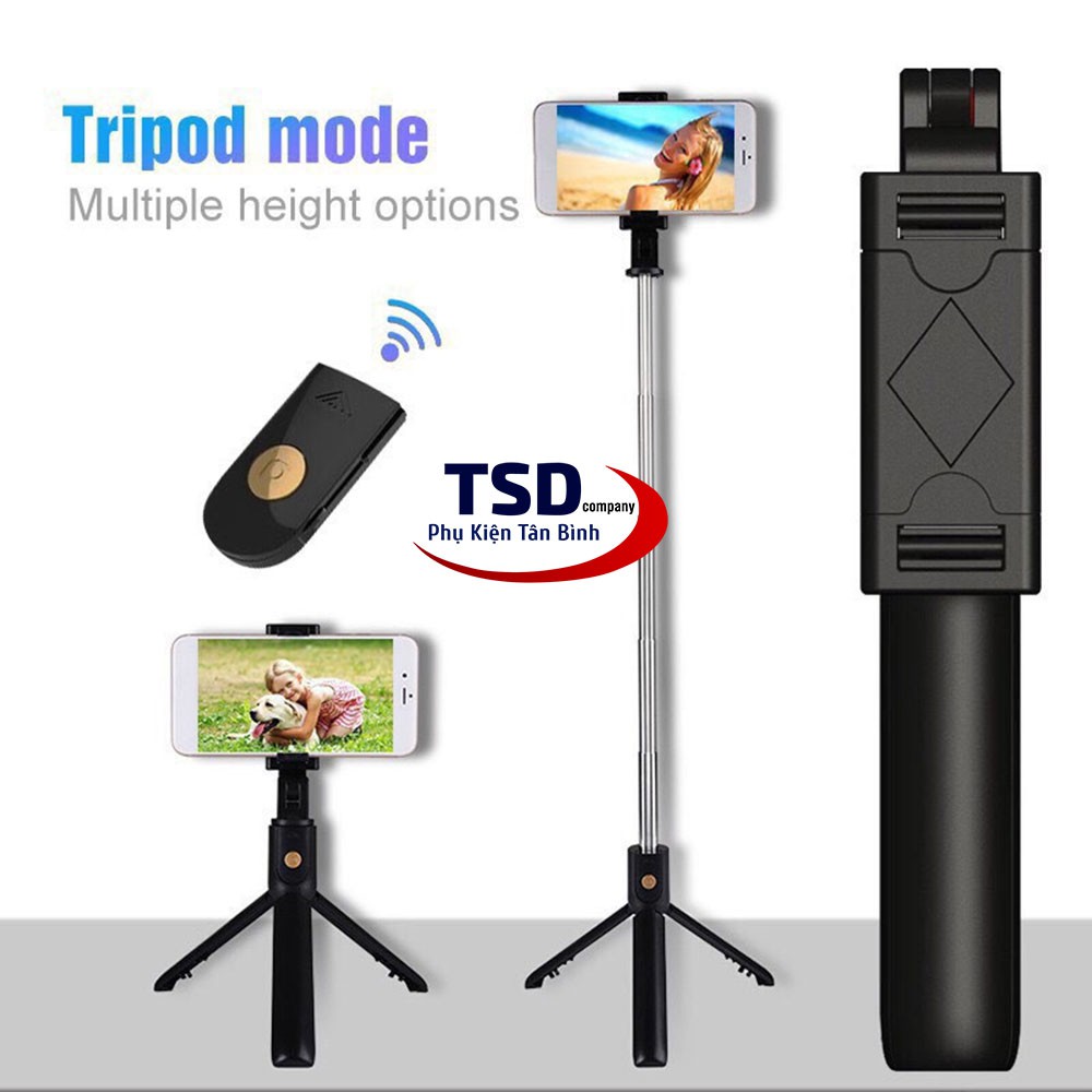 Gậy Chụp Ảnh Tripod 3 Chân K07 Kết Nối Bằng Bluetooth