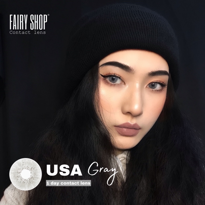 Lens 1 Ngày USA GRAY - Kính Áp Tròng Cao Cấp 1 Ngày FAIRY SHOP CONTACT LENS