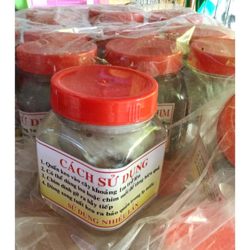 3 hũ keo bẫy chim sẻ, chào mào, trao trảo, cu gáy