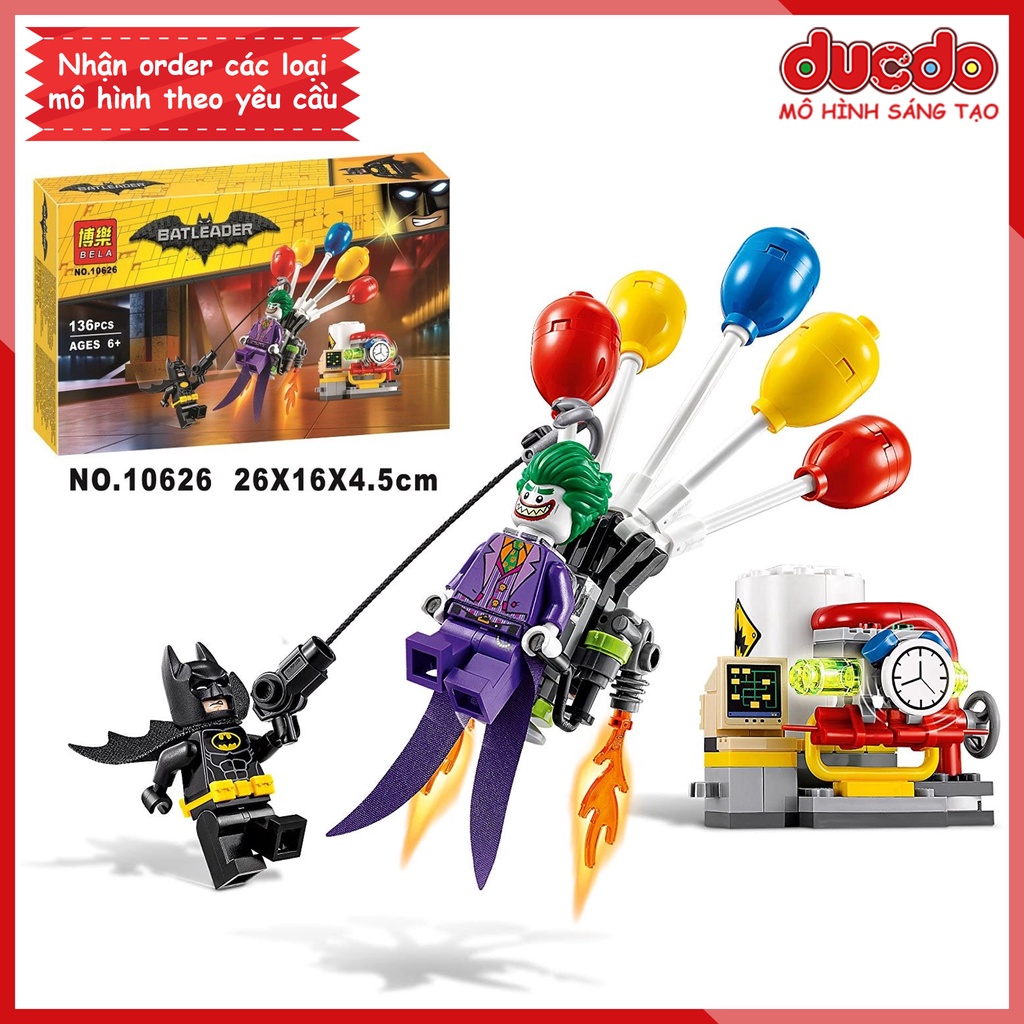 BELA 10626 Lắp ghép The Batman Movie Joker trốn thoát bằng bóng bay - Đồ chơi Xếp hình 70900 Mô hình Lepin 07048
