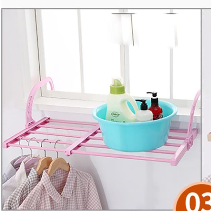 Kệ Giá Phơi Đồ Ban Công Gấp Gọn