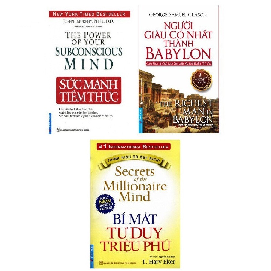 Sách - Combo Sức Mạnh Tiềm Thức,Người Giàu Có Nhất Thành Babylon,Bí Mật Tư Duy Triệu Phú (Tái Bản)