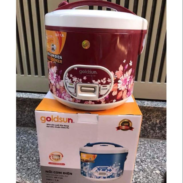 NỒI CƠM ĐIỆN CƠ 1.8L GOLDSUN GR-1181(DB) .