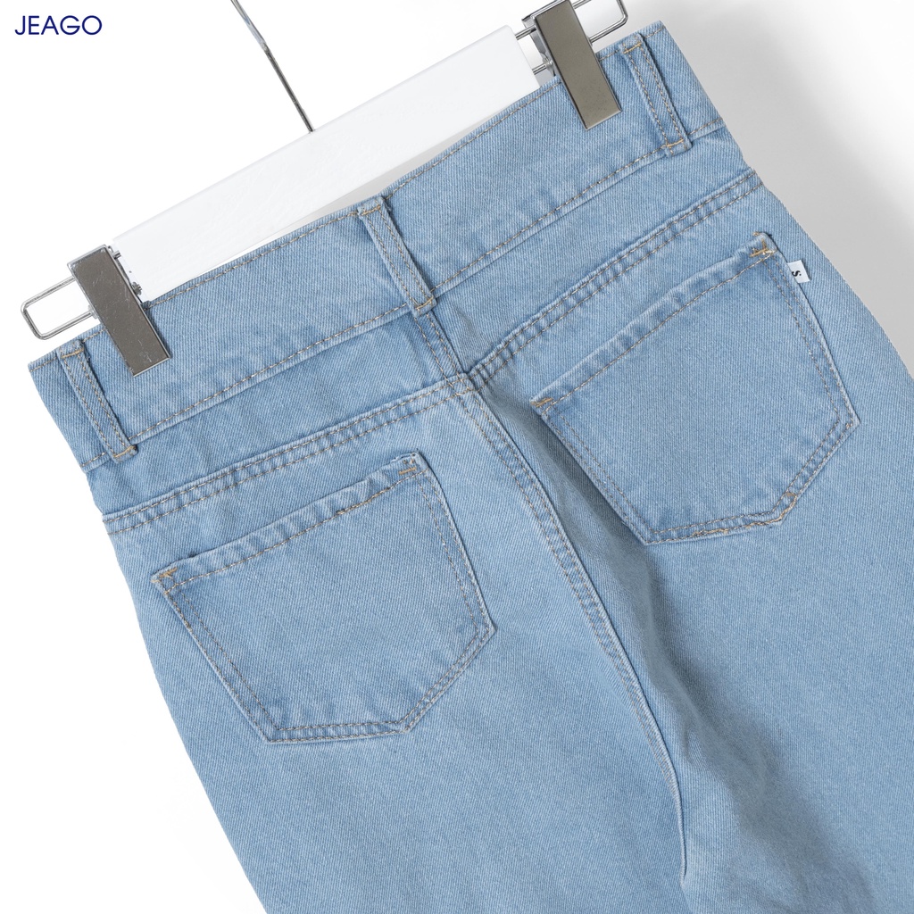Quần baggy ống rộng nữ chất vải dày mịn JEAGO JG_M2033