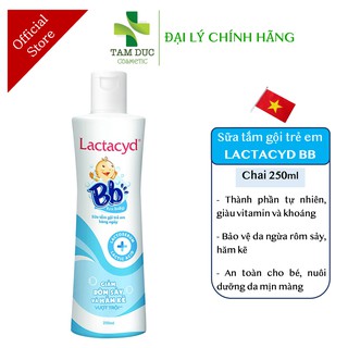 LACTACYD BB [Chai 250ml] - Sữa tắm ngừa rôm sảy cho trẻ em - Lactacyd em bé