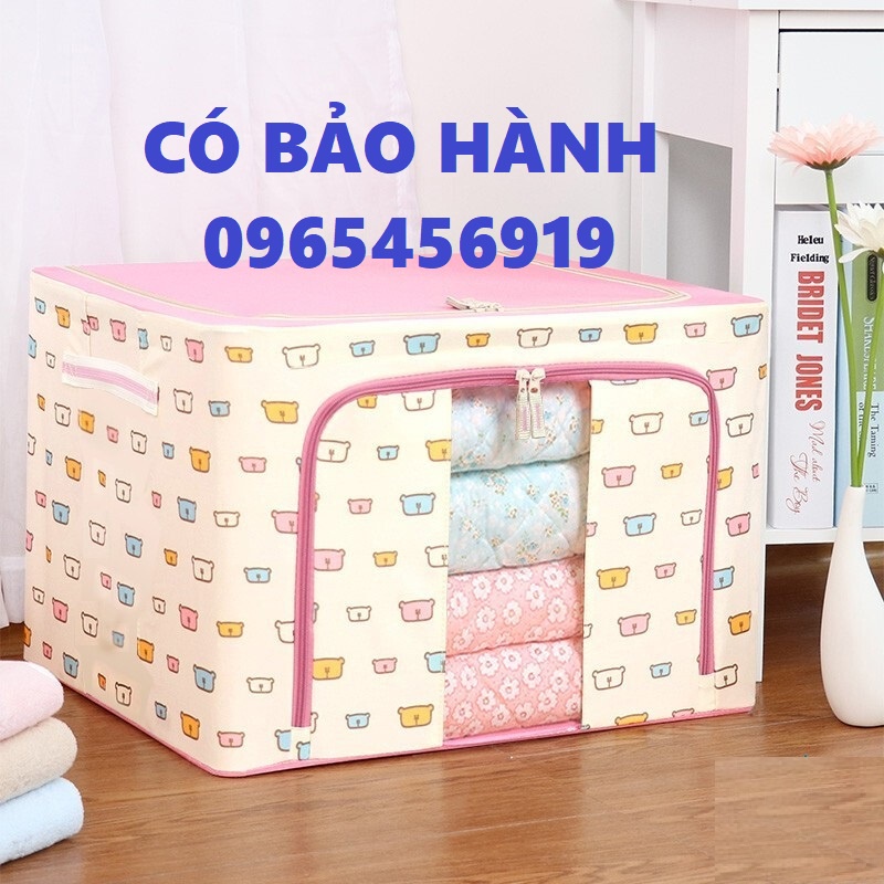 Túi Vải khung thép Đựng chăn màn quần áo đồ lót nam nữ đựng đồ chơi trẻ em gấp gọn có thể xếp chồng