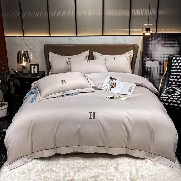 BỘ CHĂN GA GỐI THÊU CHỮ 🅷