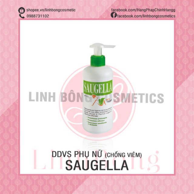 DUNG DỊCH VỆ SINH PHỤ NỮ SAUGELLA YOU FRESH 200ML (xanh lá)