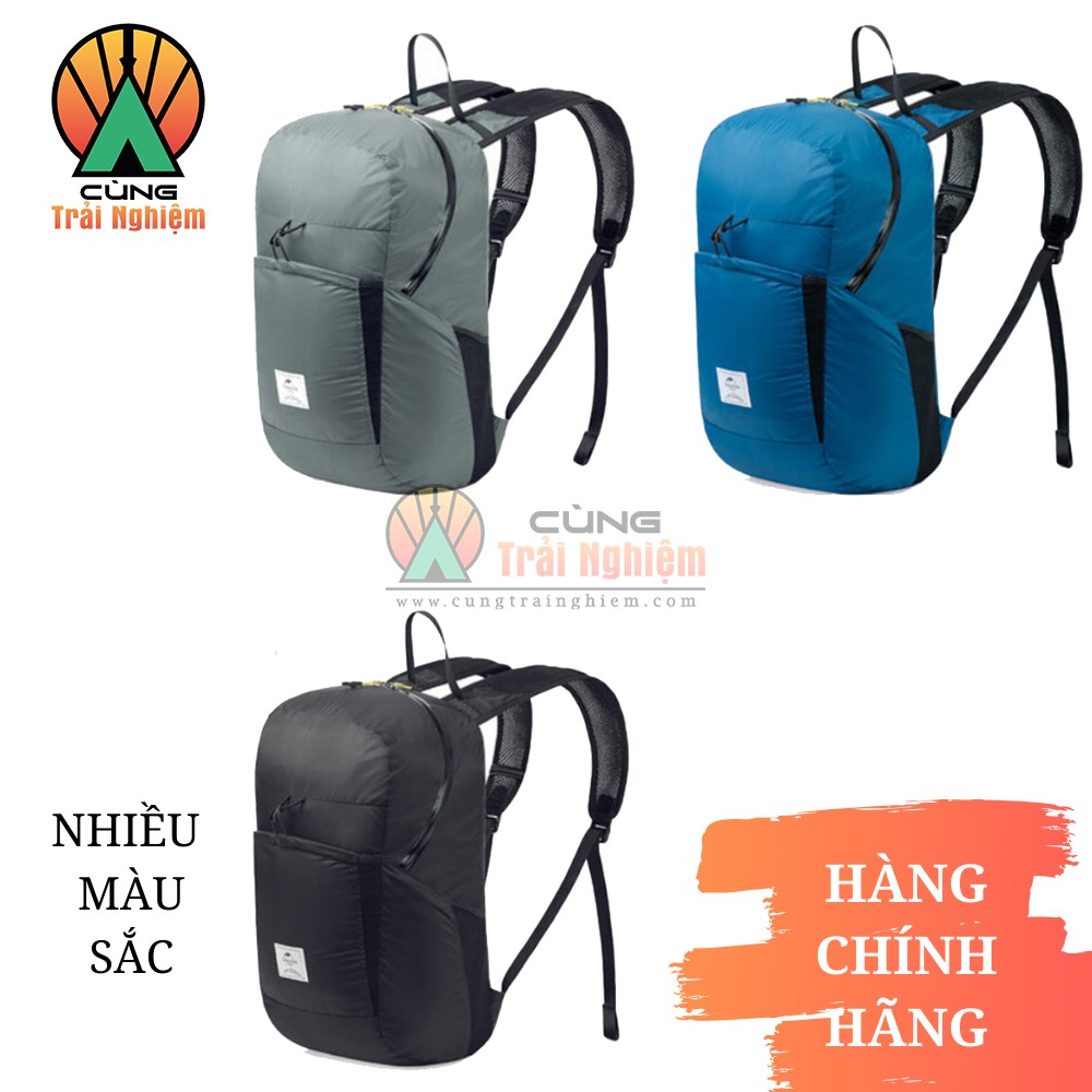 [CHÍNH HÃNG] Balo Du Lịch Gấp Gọn 25L Chống Rách, Chống Thấm Nước cho Đi Học Đi Chơi Dã Ngoại NatureHike NH17A017-B