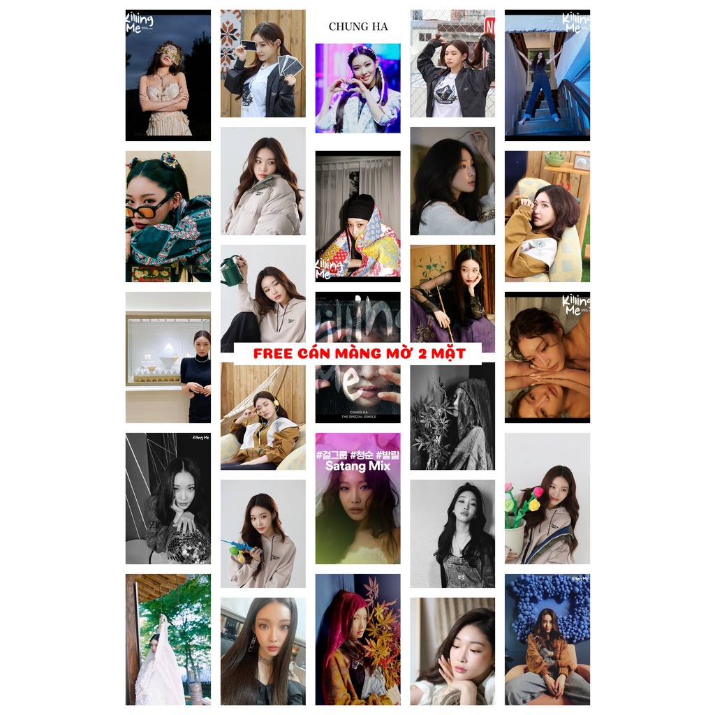 Lomo card 27 ảnh Chung Ha - Killing me + SSG 2022