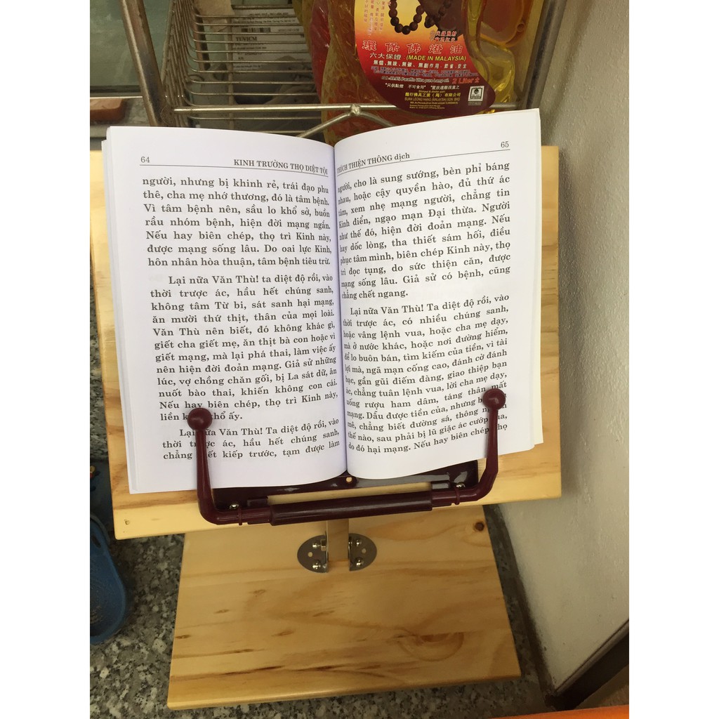 combo 5 kệ tụng kinh 2 mặt trụ inox