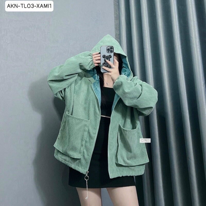 Áo khoác nhung tầm bigsize