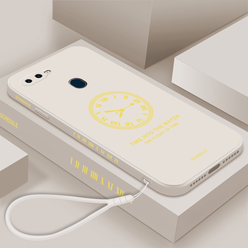 Ốp Điện Thoại TPU Silicone Hình Đồng Hồ Cho oppo a5s a3s a12 a7 a12e a31 f9
