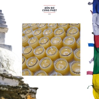 Đèn bơ cúng Phật JVALA - "hũ tài bảo"