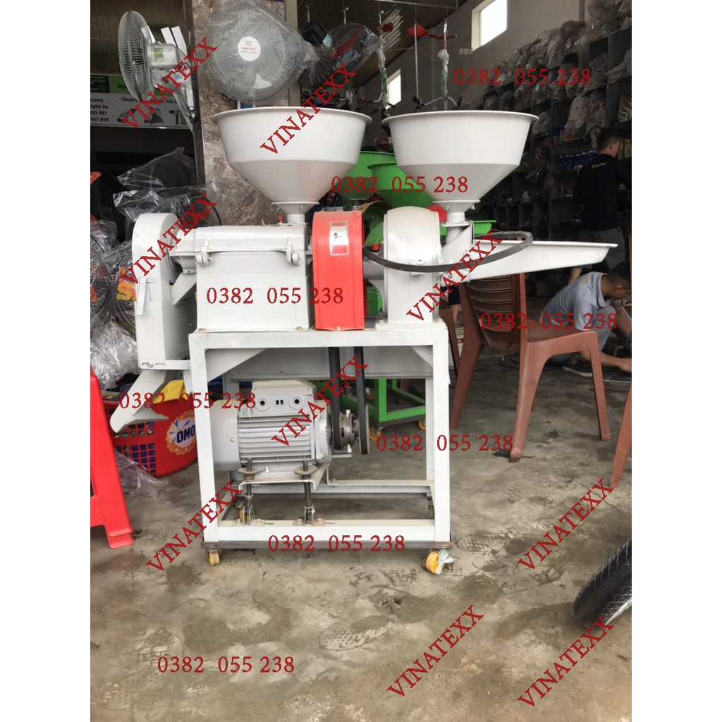 Máy xát gạo dùng gia đình, máy xát gạo 2 tác dụng Toàn phát TF888