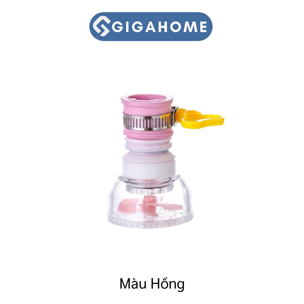 Đầu Vòi Lọc Nước Tăng Áp Có Cánh Quạt Xoay 360 Độ, Có Thể Kéo Ngắn Dài GIGAHOME 1020