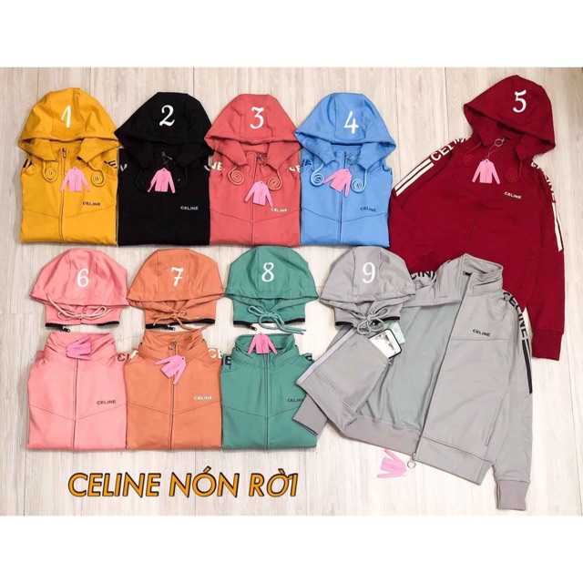 Áo Khoác CéLin Nón Có Thể Tháo Rời