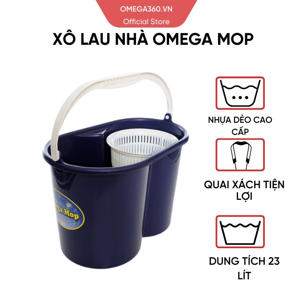 BỘ XÔ OMEGA MOP + RỔ OMEGA MOP NHẬP KHẨU TAIWAN ( Thay Thế)