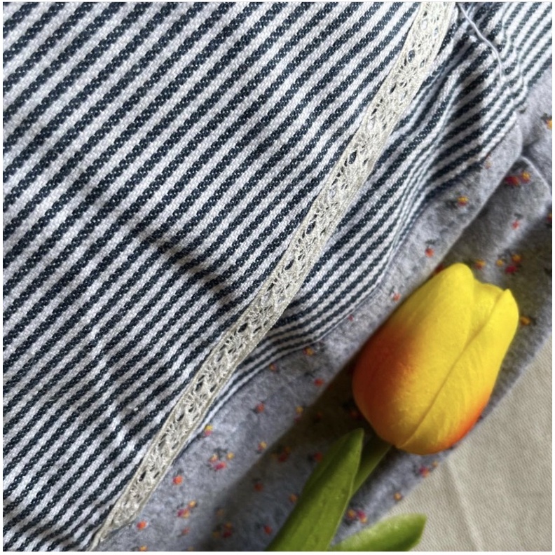 2hand_Chân váy vải ghép nhật