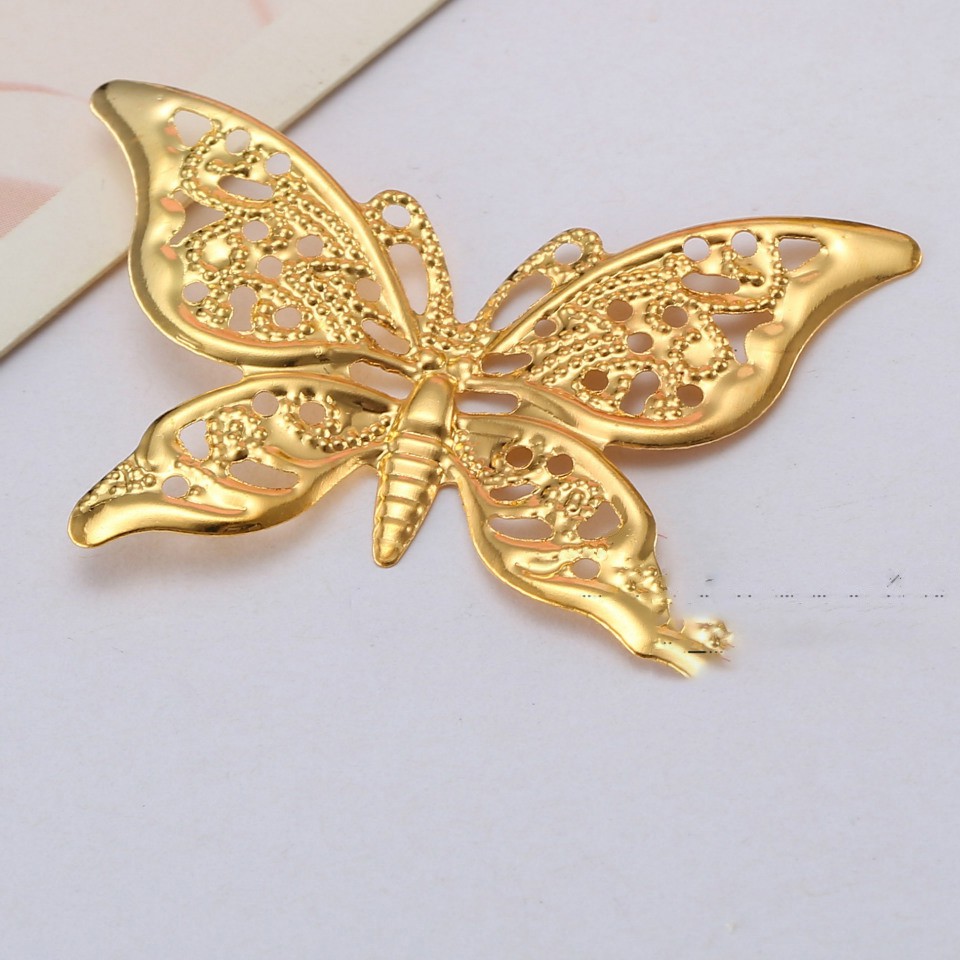 [Nguyên liệu làm trâm] 5 phiến hình bướm 40*26mm