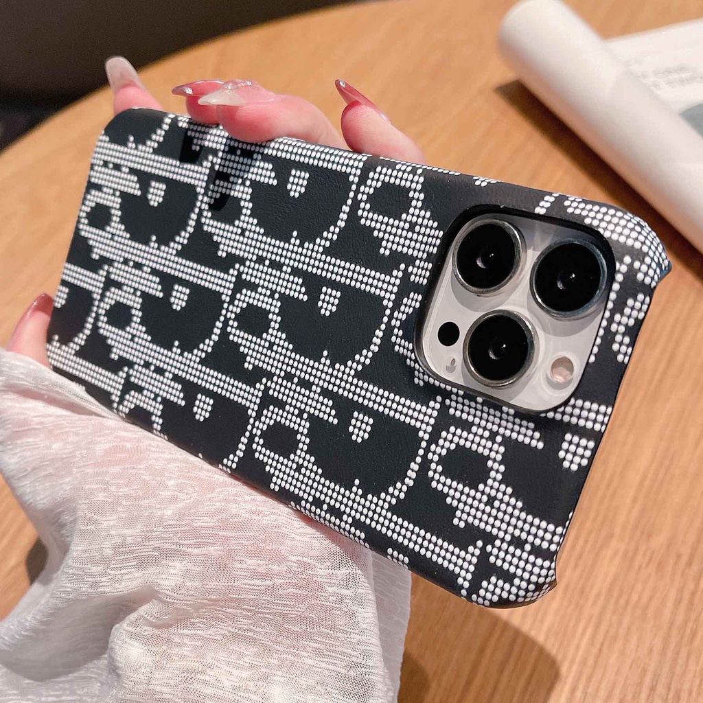 Ốp Điện Thoại Da Thời Trang Cho iPhone14Max 13promax 12 11 xsmax xr xs