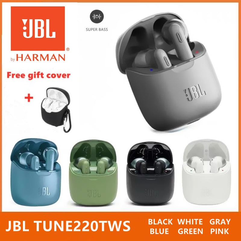 Tai Nghe Bluetooth Không Dây JBL TUNE 220 TWS T220 Kèm Mic Ốp