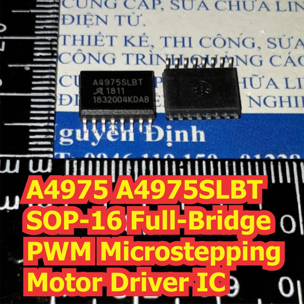 A4975 A4975SLBTR-T A4975SLBT SOP-16 Full-Bridge PWM Microstepping Motor Driver IC kde7416