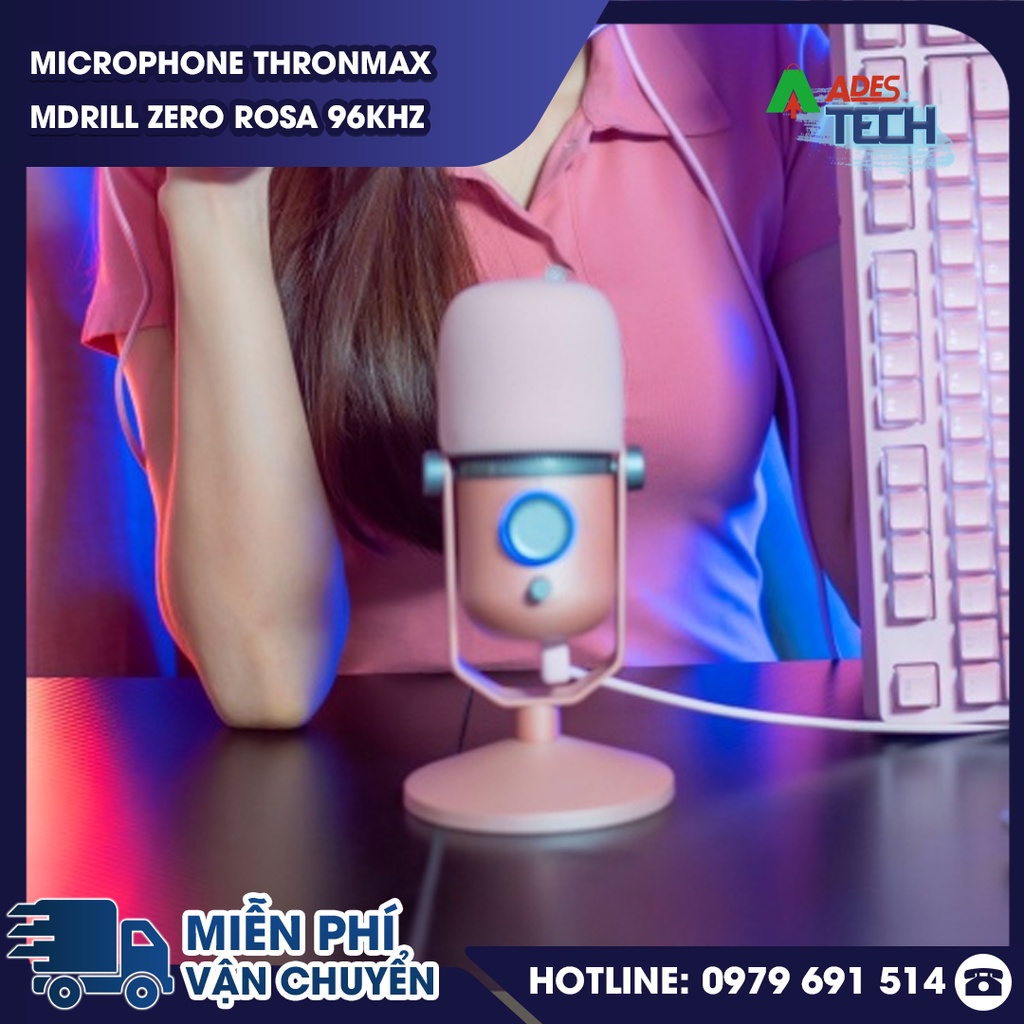 Microphone Thronmax Mdrill Zero Rosa 96Khz | Micro M4 Rosa