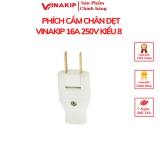 Phích cắm chân dẹt vinakip 16a 250v kiểu 8