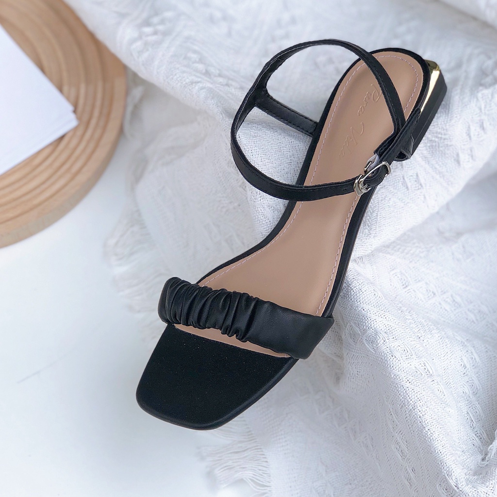 Giày Xăng Đan Nữ - Giày Sandal Dây Pura Ngang Bản Thun Mềm Êm Chân 2p VNXK