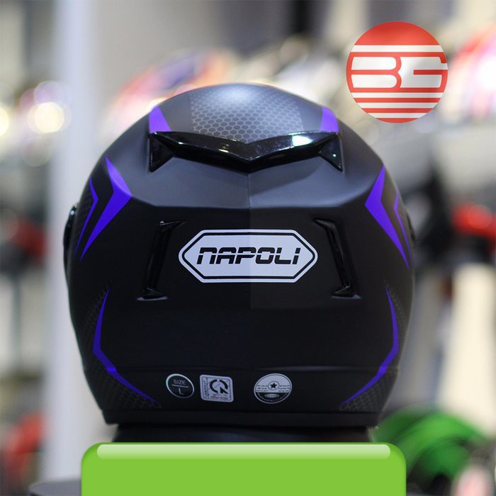 Mũ Bảo Hiểm 039 Napoli Tem Tổ Ông Kính Khói /Bảo Hành 12 Tháng.