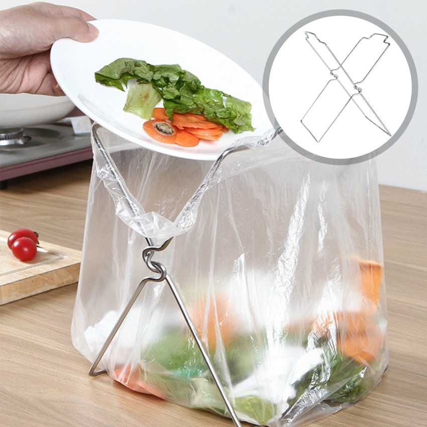 Giá Treo Túi Rác Bằng Thép Không Gỉ Tiện Lợi