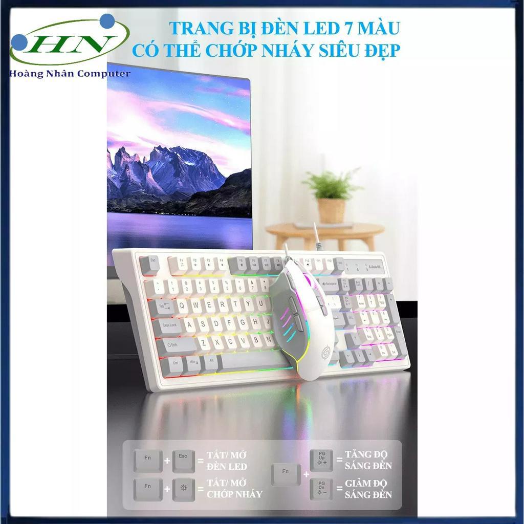 Combo K-SNAKE KM800 thiết kế minisize đèn led 7 màu