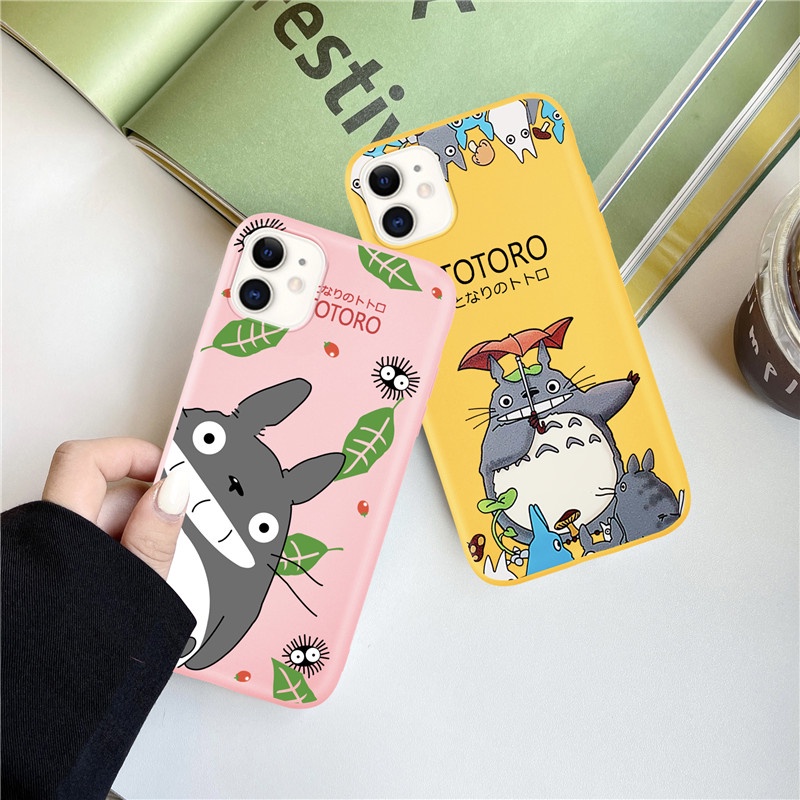 Ốp Điện Thoại Silicon Hình Mèo TOTORO Cho iPhone 6 6s 7 8 Plus X XS XR XSMax SE 2020 SE3 11 12 13 Pro Promax