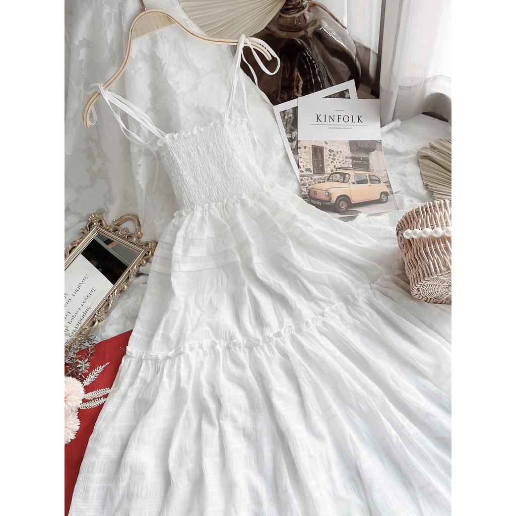 Đầm nữ chất vải đẹp, đầm nữ xòe phong cách tiểu thư, nữ tính, hàng đẹp bán shop, phom dưới 54kg-tùy chiều cao | BigBuy360 - bigbuy360.vn