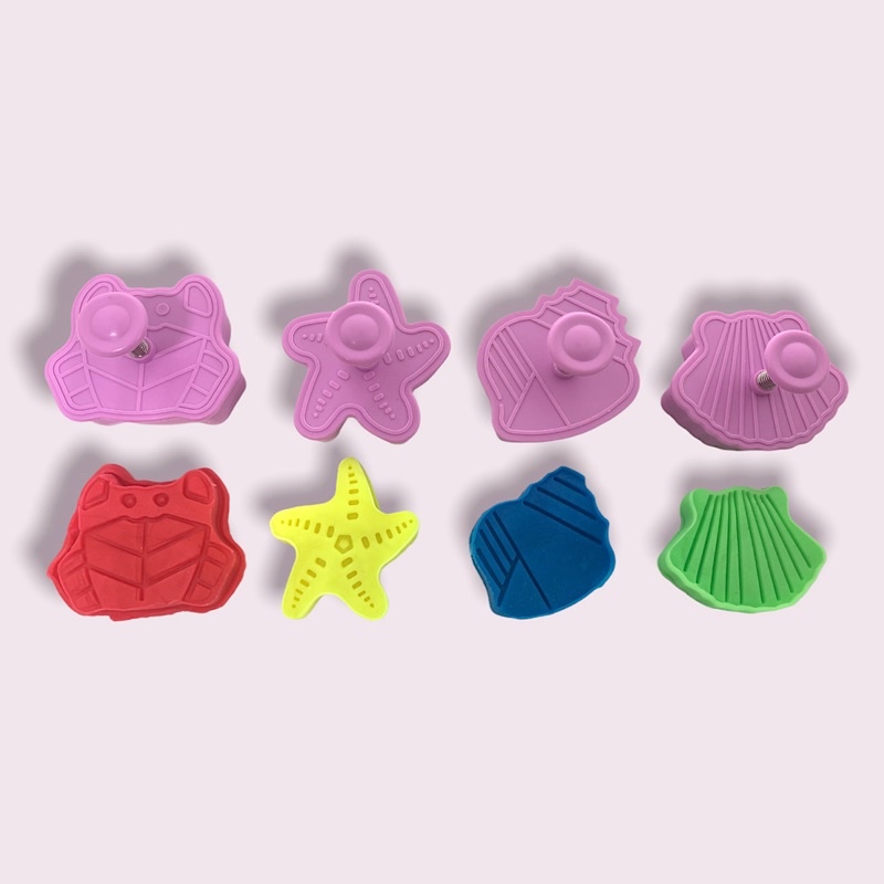 Khuôn ấn chủ đề sinh vật biển 4 khuôn to như hình