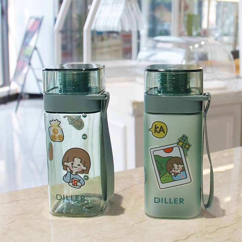 Bình nước thể thao DILLER 400ml / 550ml / 700ml không chứa bpa